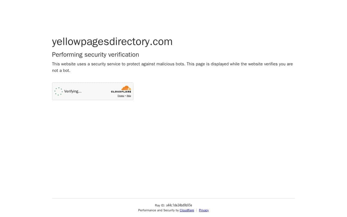 Homepage of Yellowpagesdirectory (yellowpagesdirectory.com)