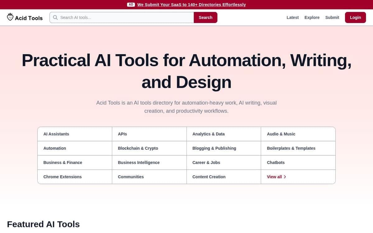 Homepage of Acid Tools (acidtools.com)