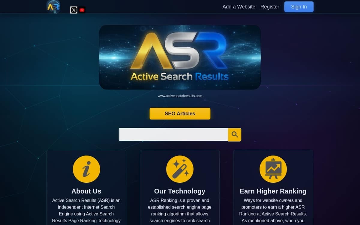 Homepage of Active Search Results (activesearchresults.com)