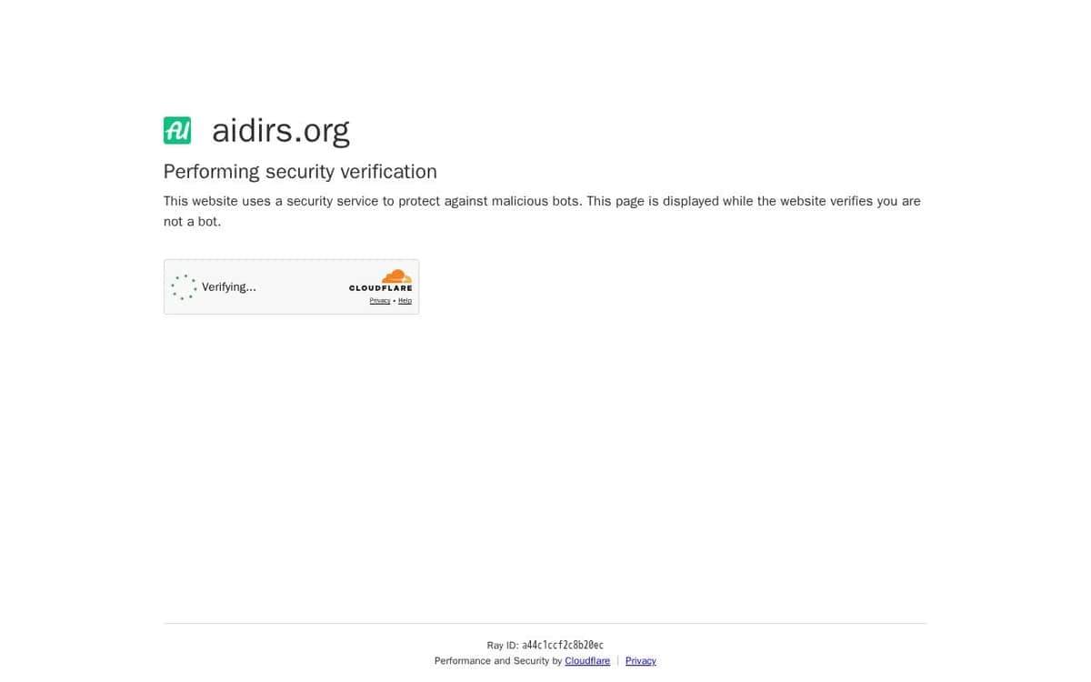 Homepage of Aidirs.org (aidirs.org)
