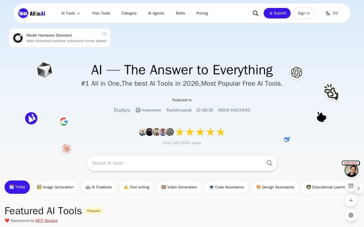 Homepage of Allinai (allinai.tools)