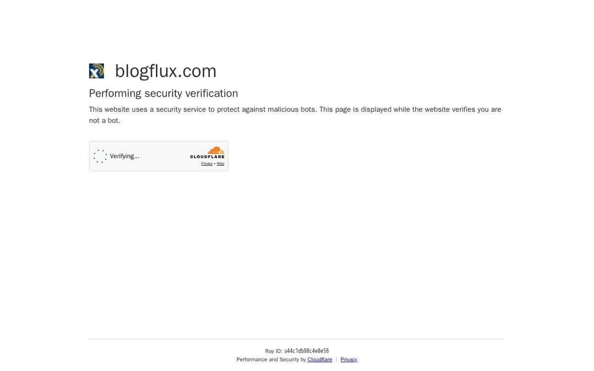 Homepage of Blogflux (blogflux.com)