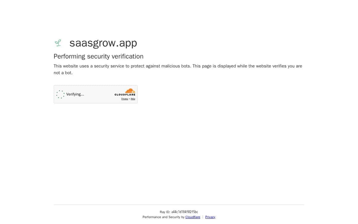 Homepage of SaaSGrow (saasgrow.app)