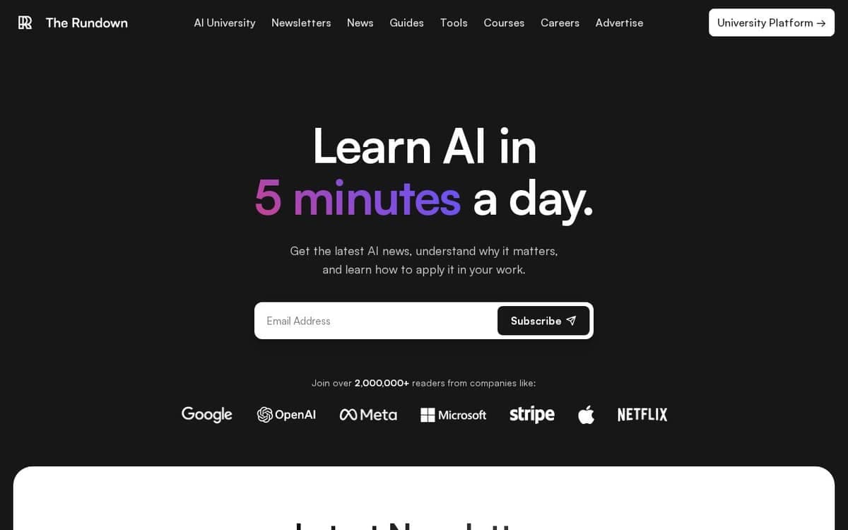 Homepage of Supertools (supertools.therundown.ai)