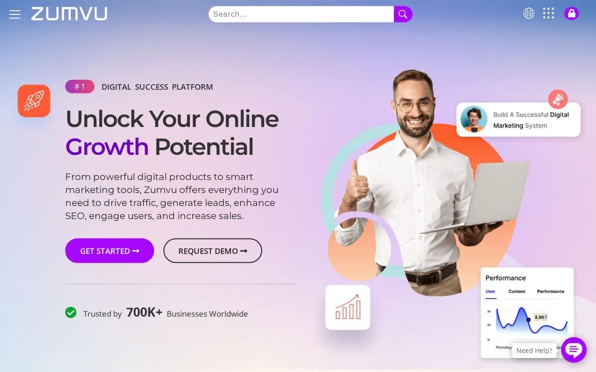 Homepage of Zumvu (zumvu.com)
